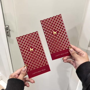 立体烫金马年红包利是封高级感生肖千元红包袋儿童新年压岁零钱包