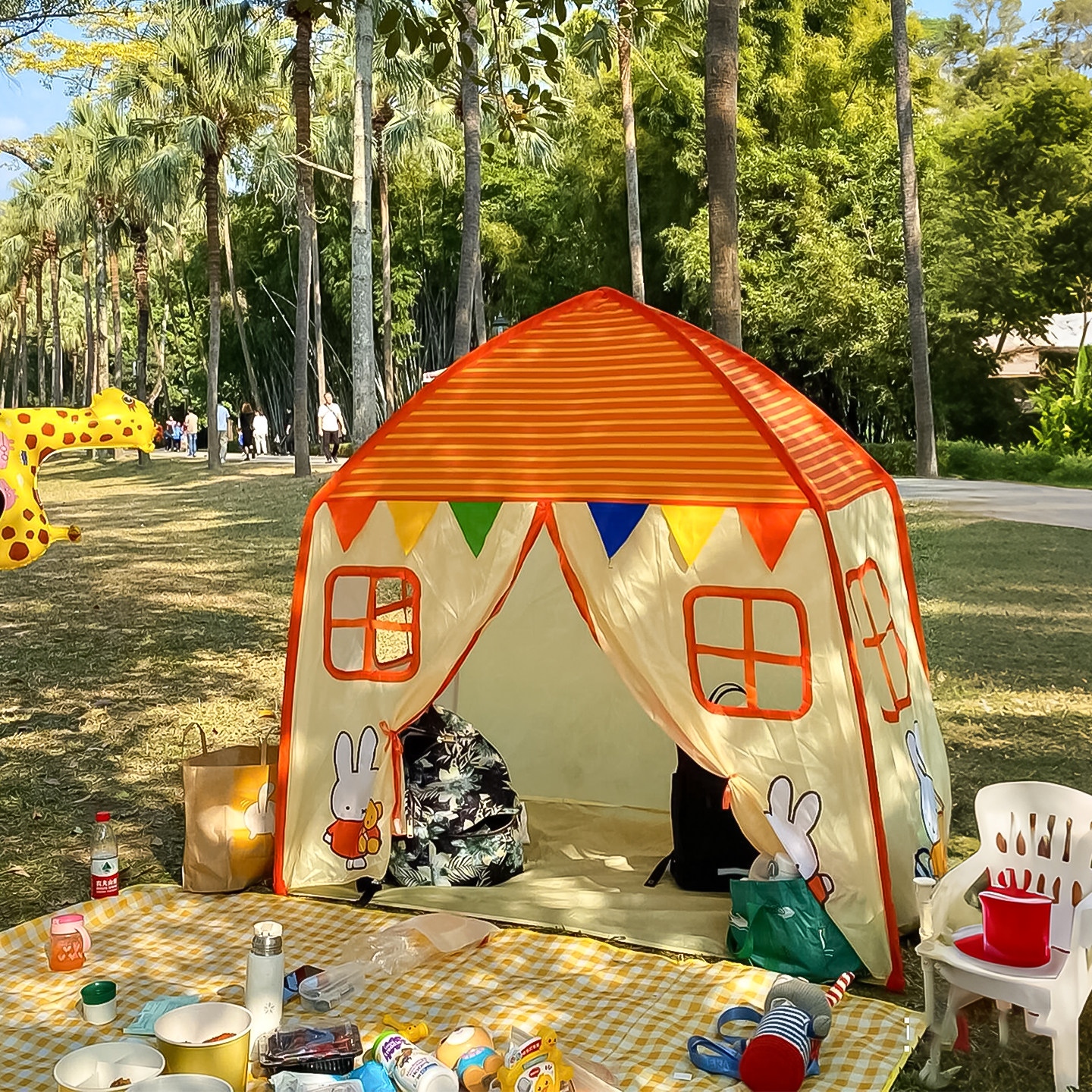 户外露营帐篷便携式一键开合折叠免搭公园野餐遮阳海边野炊装备