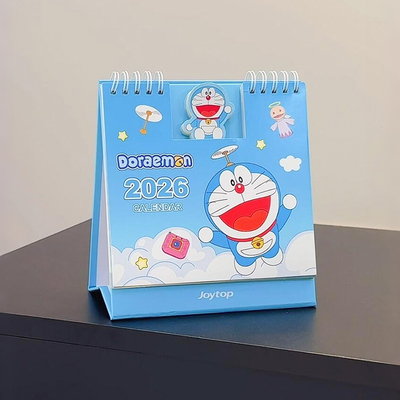 哆啦A梦台历2026新款日历办公室桌面创意摆件学生卡通自律记事本