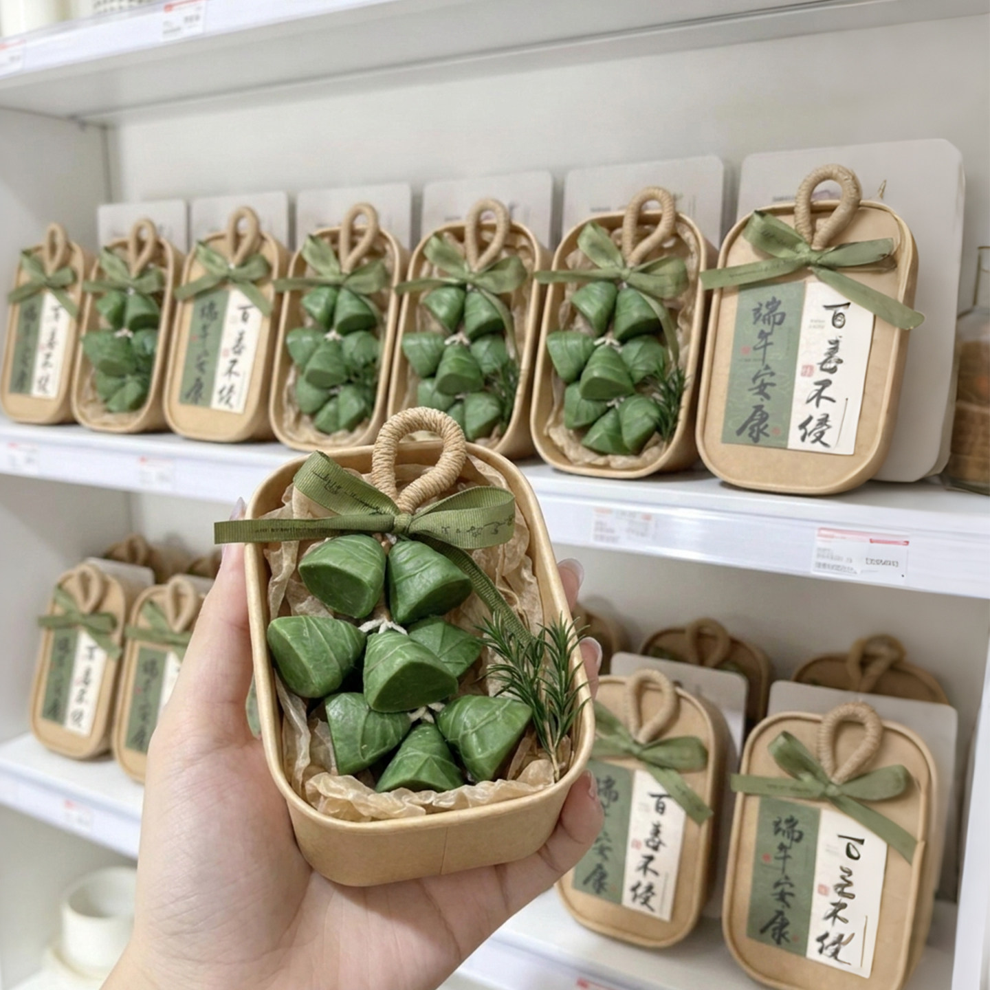 粽子挂件端午节手工皂公司伴手礼艾草精油香薰皂礼盒装洗手香皂