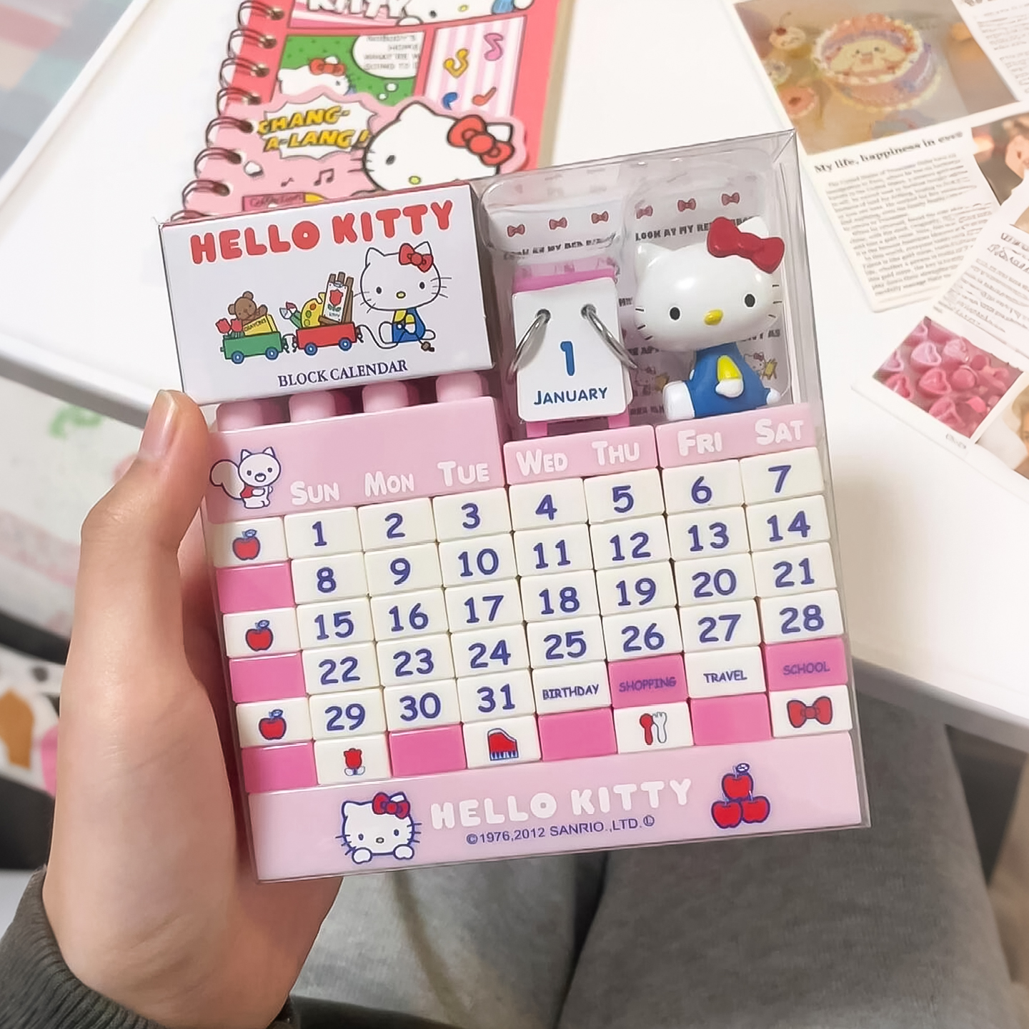 hellokitty系列生日礼物新年日历送女生朋友实用创意闺蜜摆件哈喽