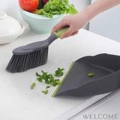 dustpan set desktop broom household mini plastic