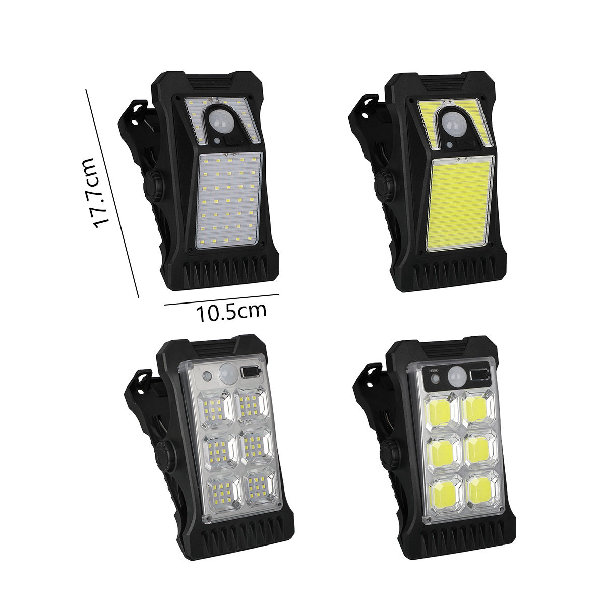 跨境爆款USB充电户外夹子庭院小夜灯人体灯太阳能围栏感应壁灯LED,家装灯饰光源,户外壁灯,淘宝优惠券,粉丝福利购,淘宝优惠卷