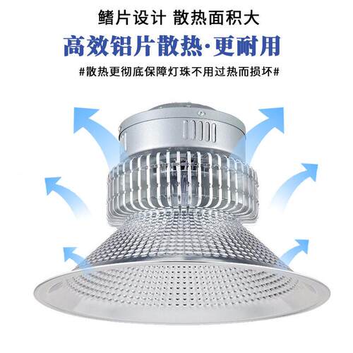 VWHle工d矿灯10w 大0率鳍片厂房工厂车间仓功库球馆天棚吊灯工业