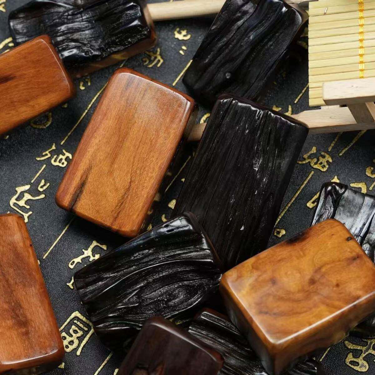 天然击枣原木随木机手把件吊坠钥匙挂KZY件木随身配饰牌雷手工雕