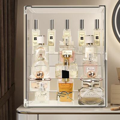 化香水收纳盒家用防尘妆示品置物8811架大容量透妆明亚克力梳台展