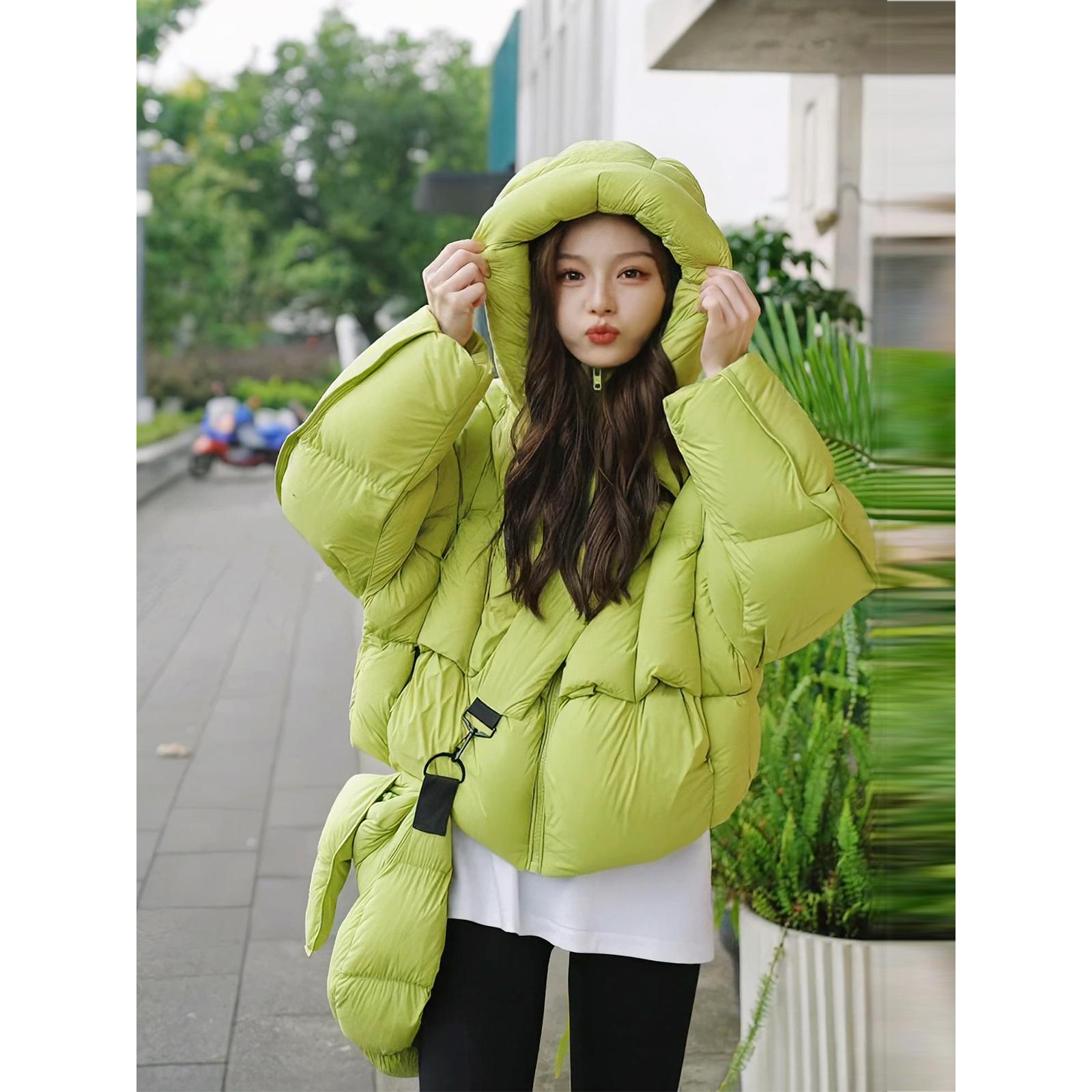 现货爆款羽绒棉服女短款小个子