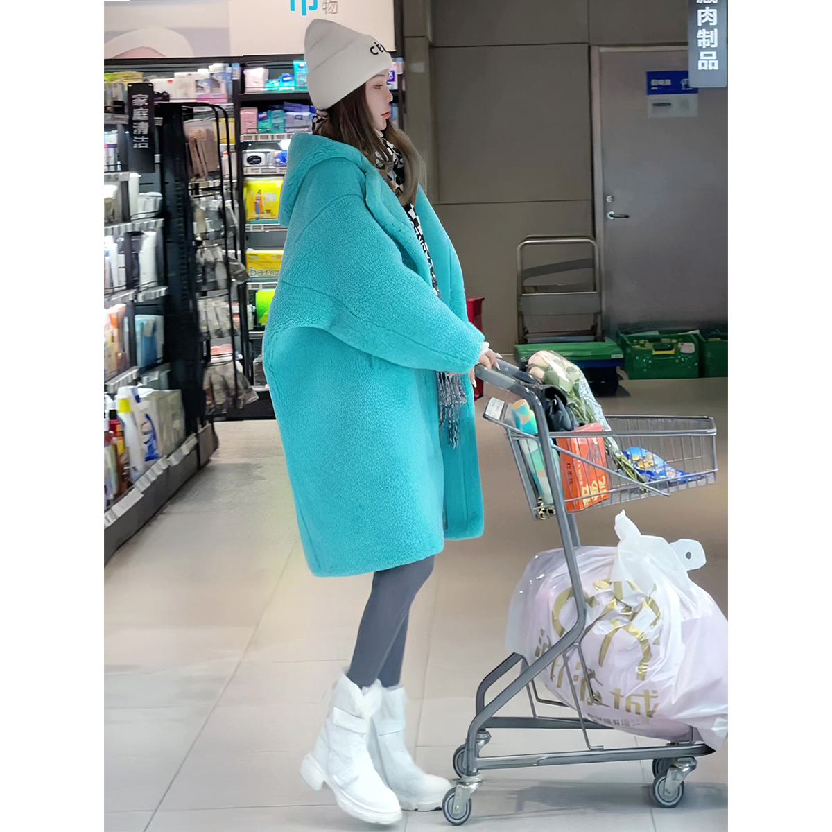 2025新款泰迪熊中长款宽松大衣