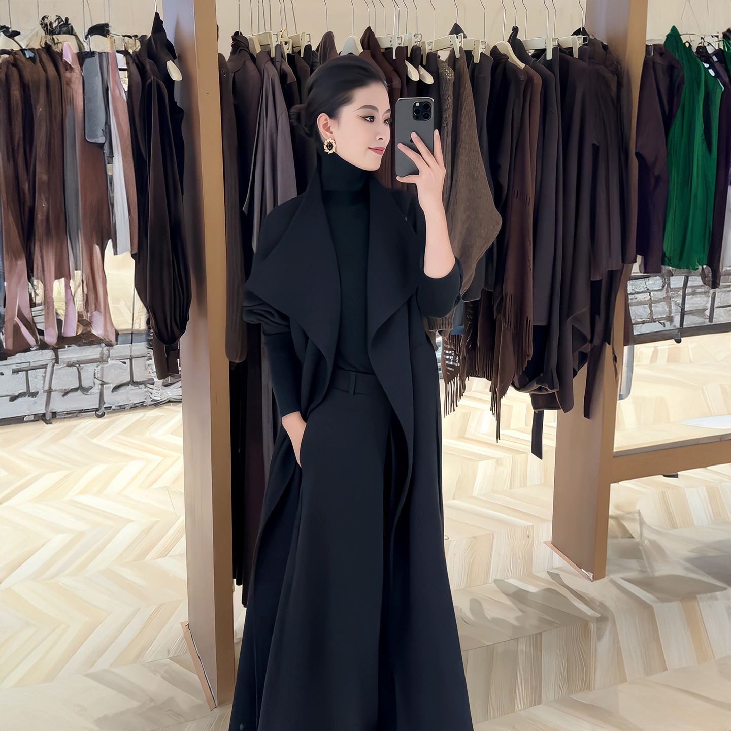 女2025年秋季宽松高级感大衣