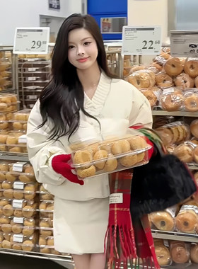 外套羽绒棉服高腰羽绒短裙两件