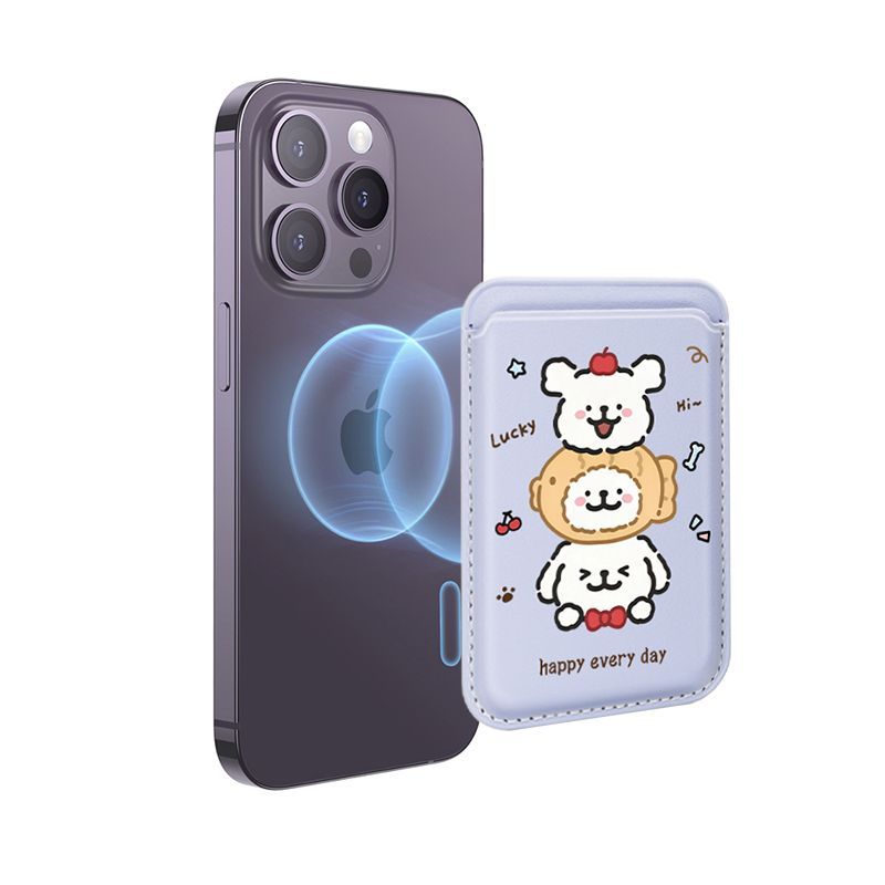 磁吸Magsafe线条小狗手机