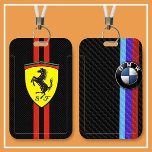 车标小众滑盖公交卡套饭卡门禁卡身份证件学生保护套证件校园卡套