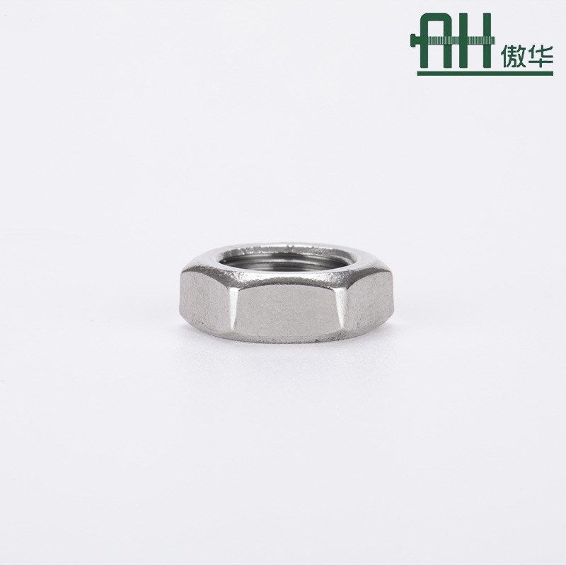 现货包邮304不锈钢六角薄螺母 薄螺帽 扁薄螺母 细牙薄螺母M3至45