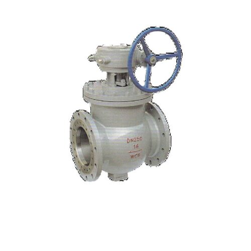 实力厂家PQ340F/H/Y-10C16P国标WCB铸钢蜗轮顶装上装半球偏心阀门