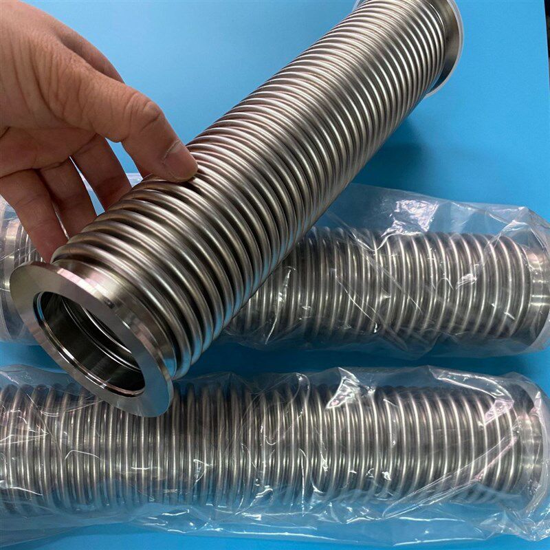 KF304不锈钢真空波纹管 KF快装法兰波纹管 KF40*1500mm氦气已检漏