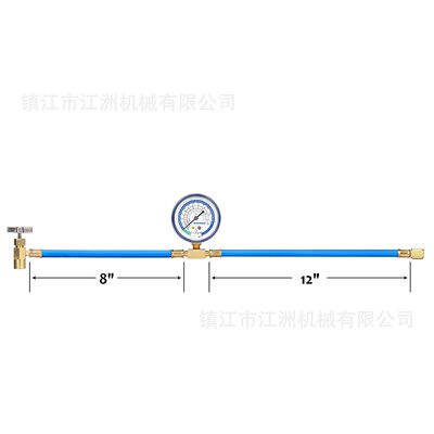 欧美r134a汽车空调制冷剂补充管r12 r22加液螺纹接口可配BPV31