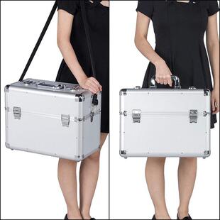 厂家直供多功能铝合金工具箱 收纳铝箱五金工具箱 手提三层加厚款