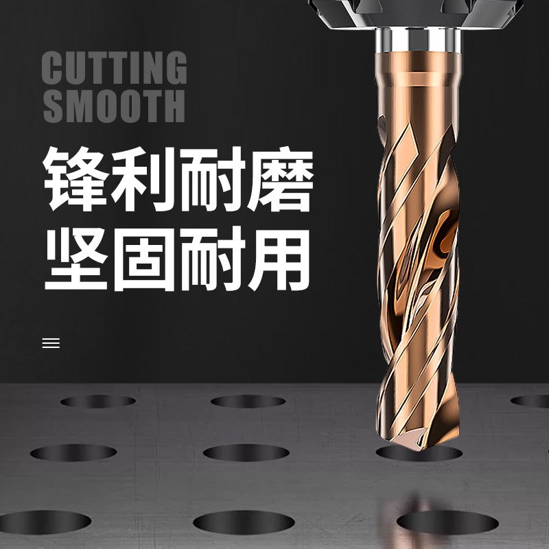 加长钨钢钻头定柄超硬D4D5D6D7D8D10D12cnc打孔硬质合金小麻花钻