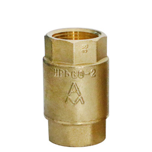 埃美柯410立式 止回阀黄铜丝口单向阀防逆流阀门2寸DN50