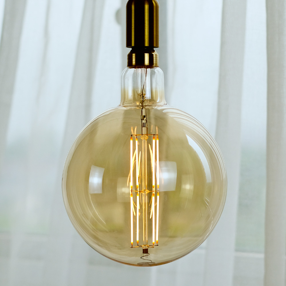 中古灯创意网红酒吧大灯泡复古LED暖光灯金色爱迪生灯泡E27大螺口