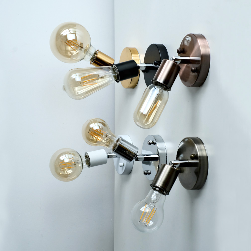 180度转向陶瓷E27螺口万向灯座