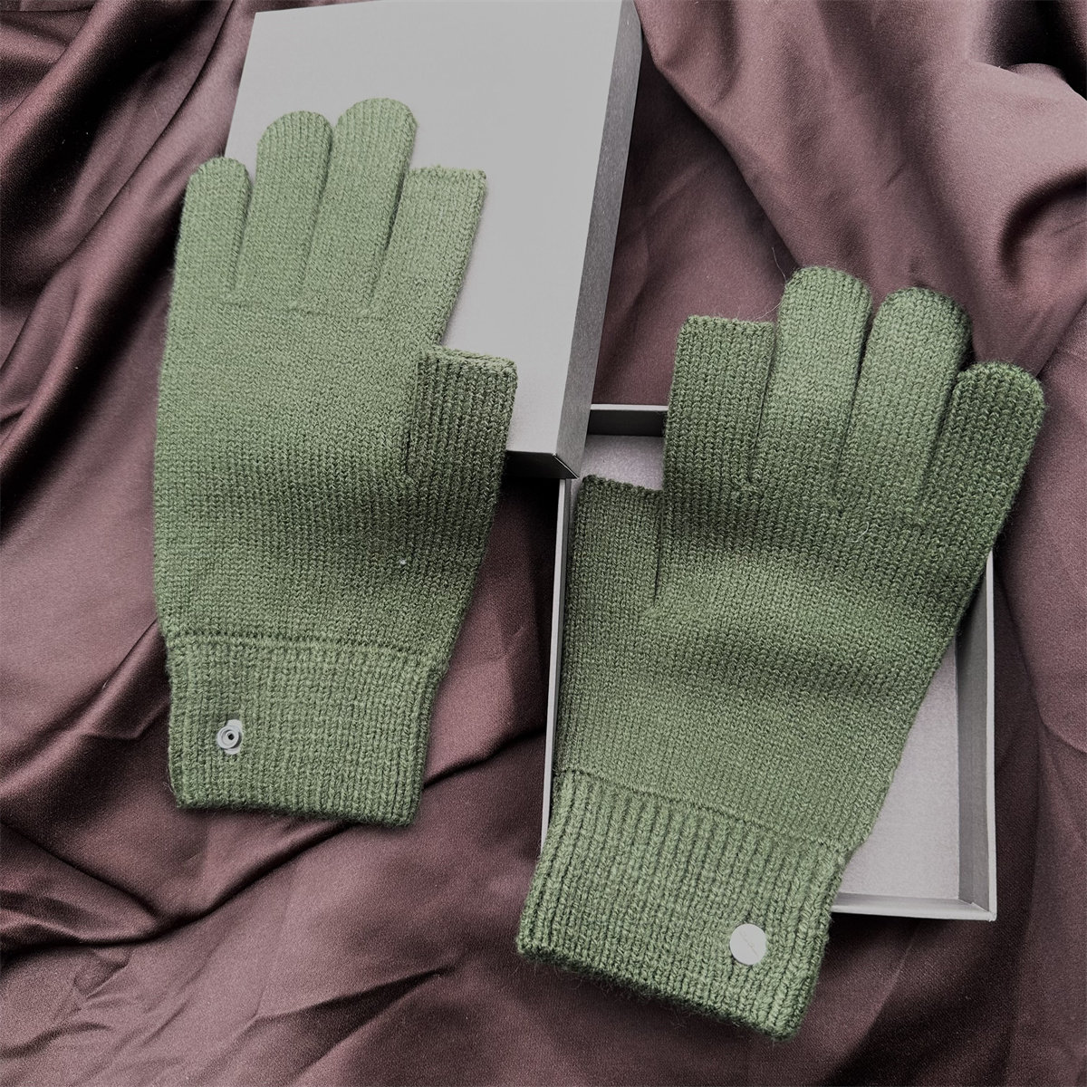 thumbnail for RO Style Half Finger Finger Knit Gloves 22aw Gardening Cycling Frisbee Concave Dark Pioneer GLOVE