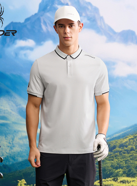 SPYDER蜘蛛户外休闲速干POLO衫男夏季透气翻领运动短袖潮25CS431M