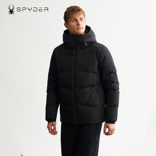 SPYDER蜘蛛冬季男士加厚羽绒服时尚保暖加厚外套鹅绒24MR201M