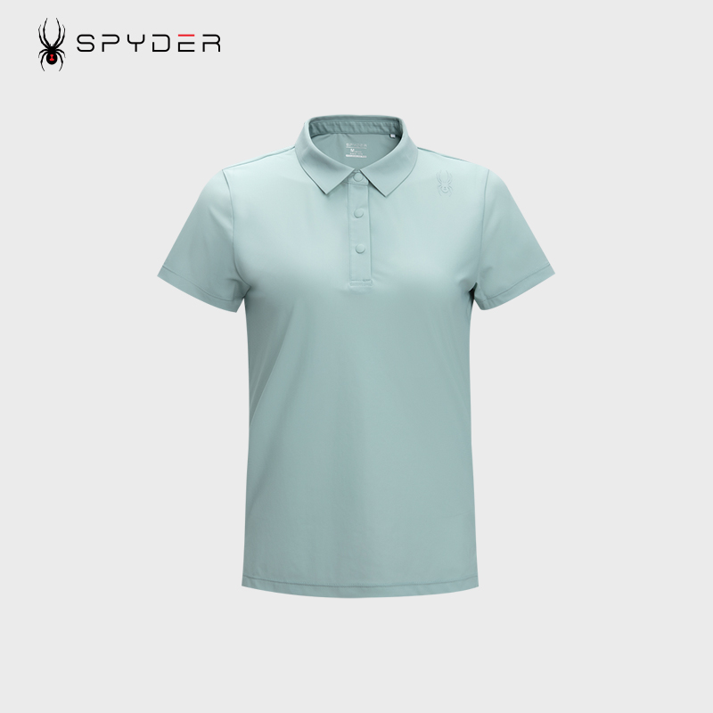 SPYDER蜘蛛T恤女夏季新款透气休闲POLO衫短袖上衣24MS454W