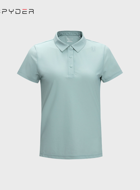 SPYDER蜘蛛T恤女夏季新款透气休闲POLO衫短袖上衣24MS454W