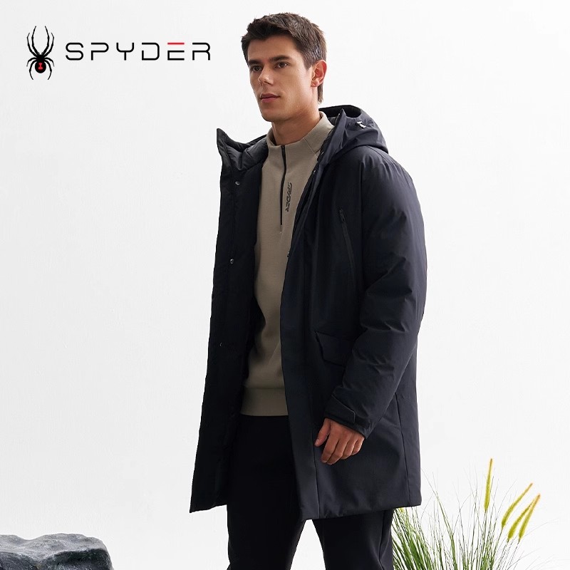 SPYDER蜘蛛男士加厚羽绒外套