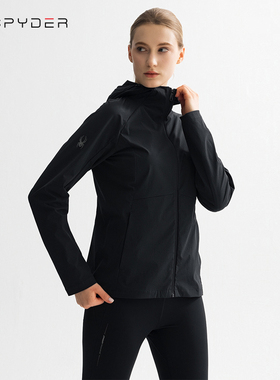 美国蜘蛛SPYDER运动外套女春秋品牌休闲夹克连帽开衫显瘦25ES104W