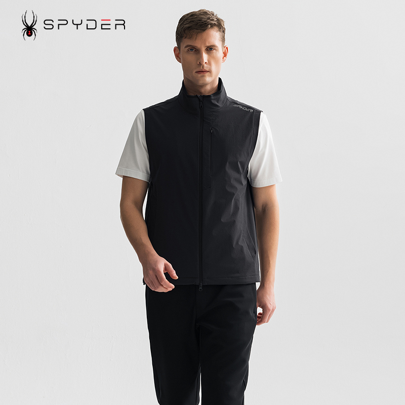 SPYDER蜘蛛25春季新品男士软壳马甲运动休闲外套25MS135M