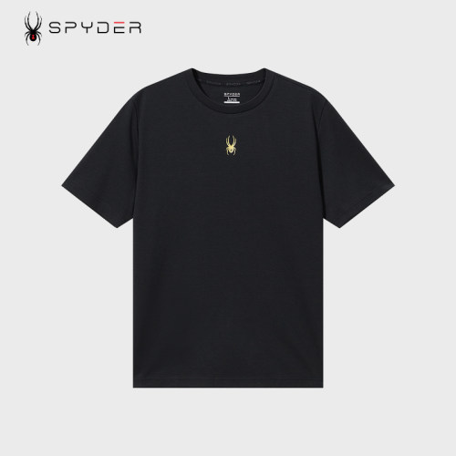 SPYDER蜘蛛休闲t恤男新款透气健身短袖运动上衣24ES481M