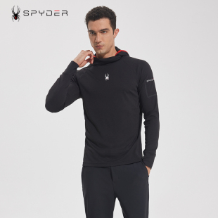SPYDER蜘蛛新品 T恤打底衫 长袖 连帽吸湿排汗透气23CF409M 男士