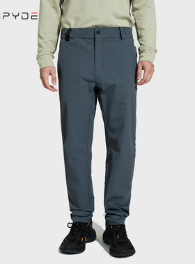 SPYDER蜘蛛休闲长裤男潮修身黑色运动西裤舒适显瘦萝卜裤24CS509M