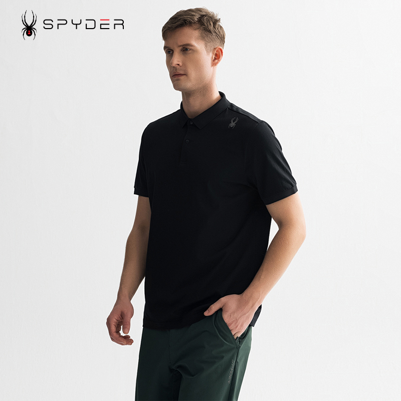SPYDER蜘蛛新品城市户外T恤运动休闲透气男短袖Polo衫25MS417M