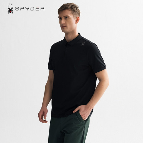 SPYDER蜘蛛新品城市户外T恤运动休闲透气男短袖Polo衫25MS417M