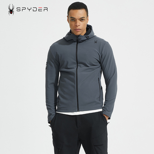 SPYDER蜘蛛新款 上衣23ES101M 运动外套男加绒保暖休闲夹克开衫