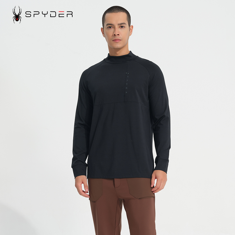 SPYDER蜘蛛卫衣男潮牌ins宽松潮流圆领套头休闲卫衣秋季23CF421M