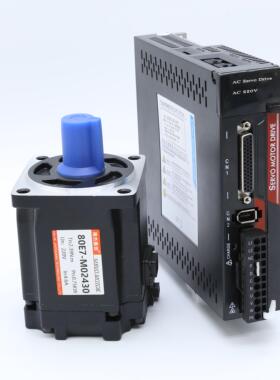 伺服电机套装控制驱动一体60/80/110/130W220V交流电伺服减速机