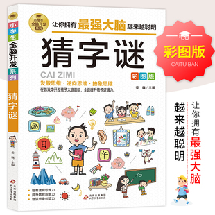 猜字谜 彩图版 逻辑思维训练 专注力训练游戏书 智力训练 小学生全脑开发系列