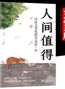 人间值得正版书以自己喜欢的方式过一生成长励志书愿你遍历山河仍觉人间值得这世界很好但你也不差 青少年学习方法励志书籍