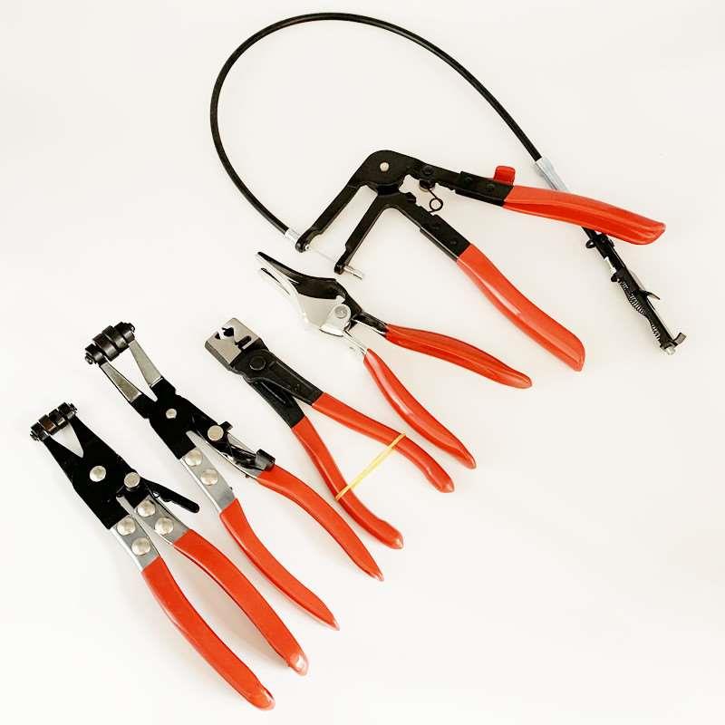 汽车水管卡箍钳直型喉式管束钳可弯式带线卡箍卡扣钳卡箍夹持钳子