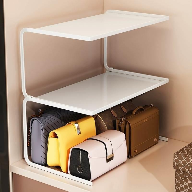 衣柜放包包的置物架收纳神器展示架盒分隔板家用挂架放置宿舍架子