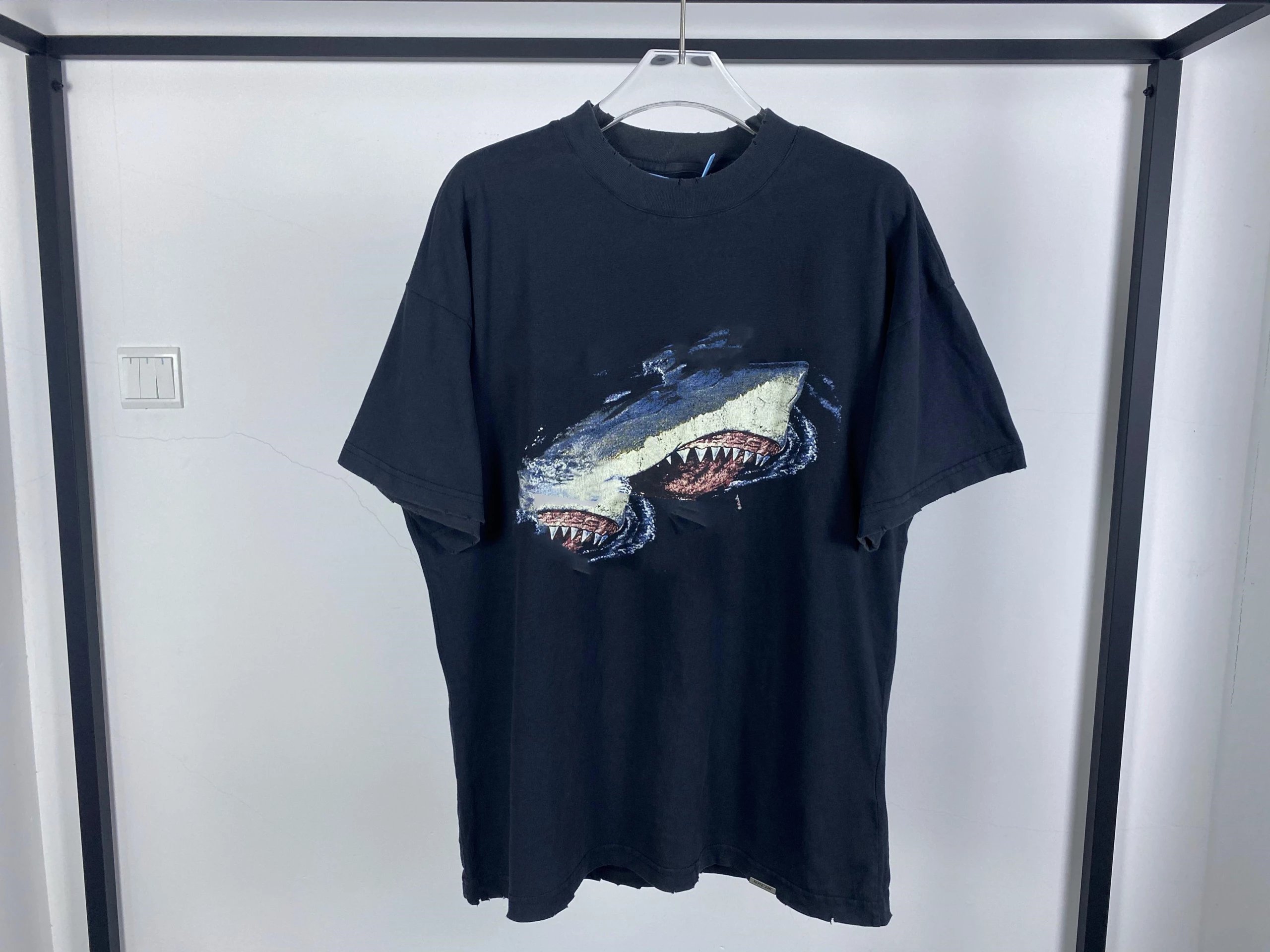 thumbnail for chaosmade vintage printed shark short sleeve