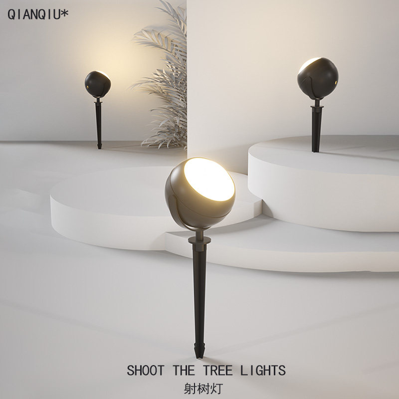 照树灯景观射灯户外防水庭院灯草坪灯七彩射灯可变色投光灯插地灯