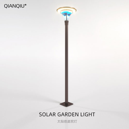 户外led防水庭院灯冰蓝光+暖光