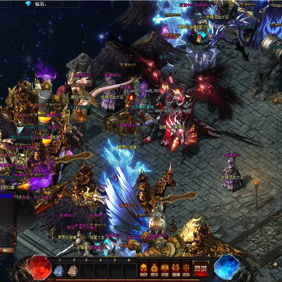 热血传奇单机 v8奇迹世界专属双阵营6大副职业7大陆雕刻点亮假人