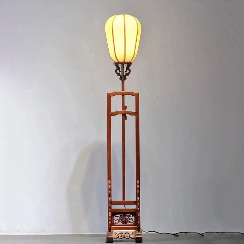 缅甸花梨宫灯家居装饰灯落地红木古典灯大果紫檀摆饰灯造型灯中式